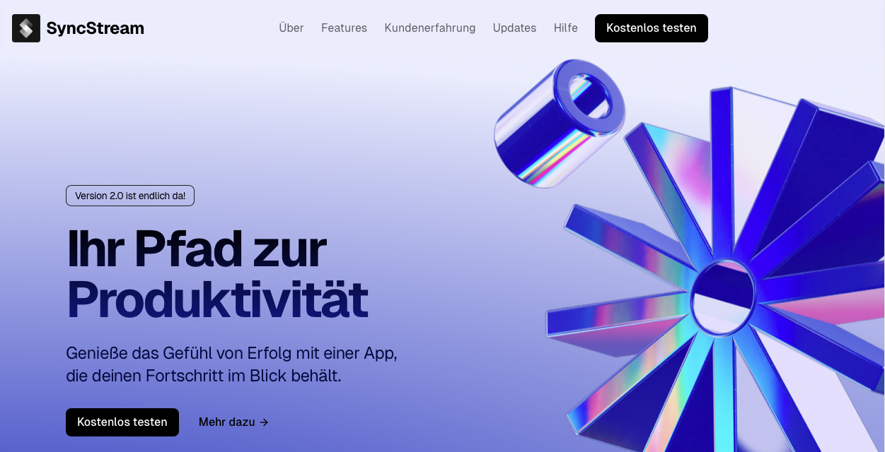SaaS Laningpage image